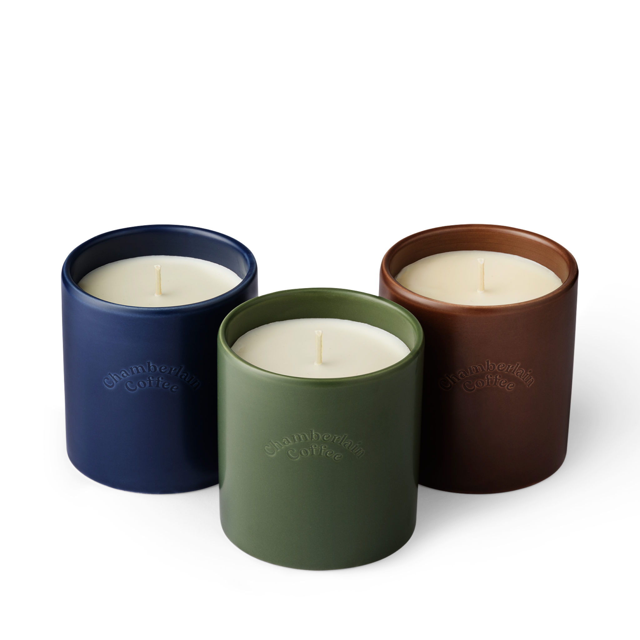 Ceramic Candle Trio