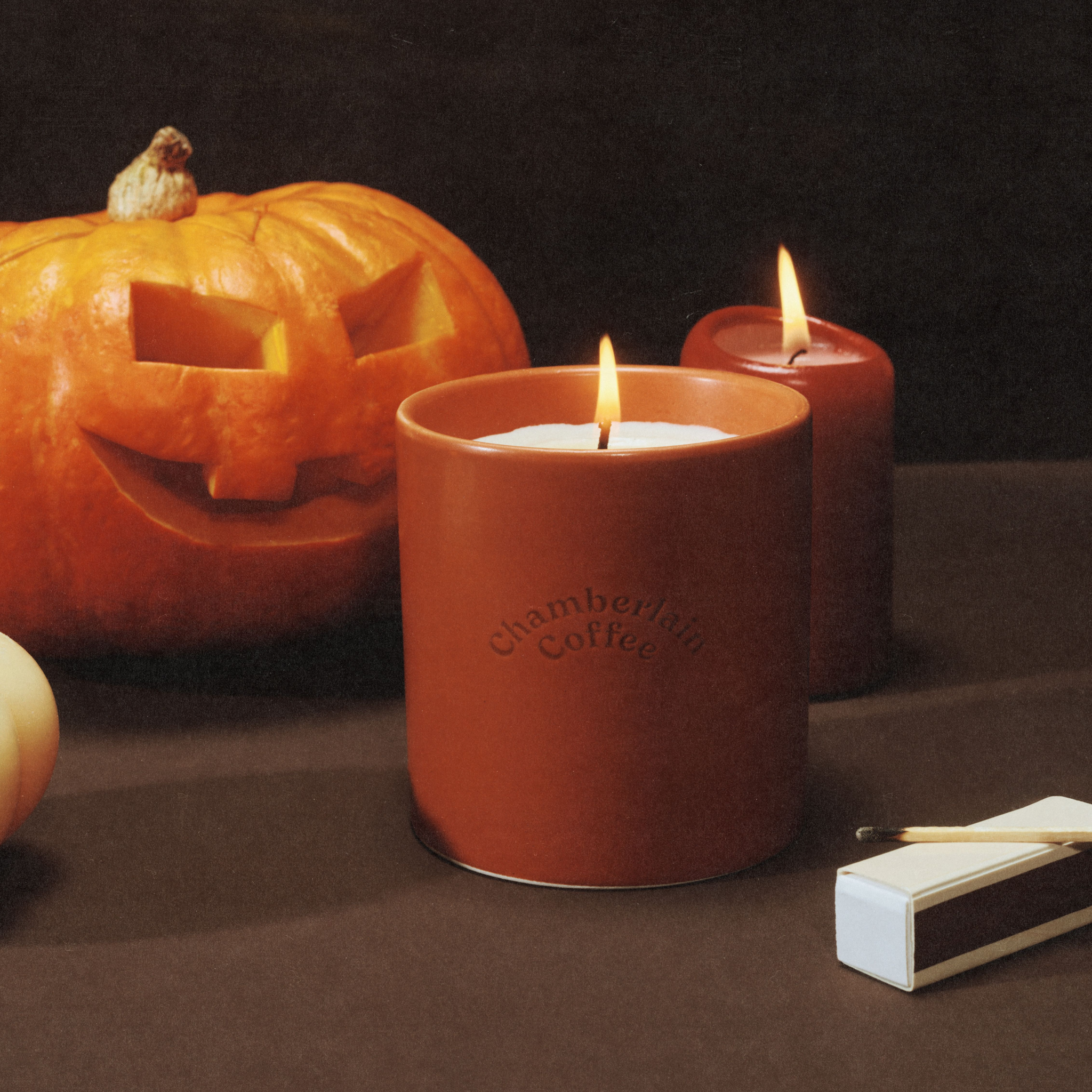 Pumpkin Ceramic Candle