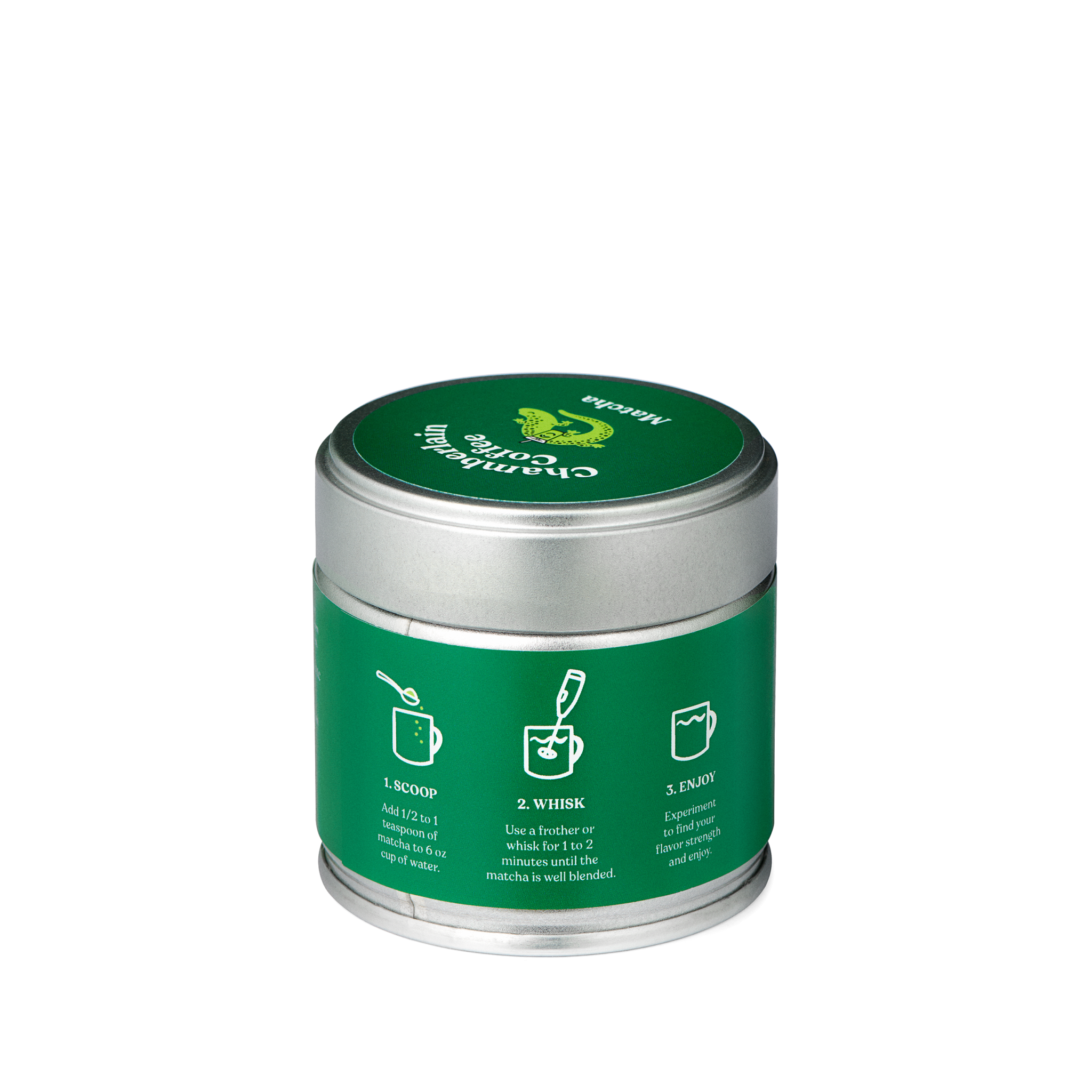 Organic Matcha Green Tea Powder  Product Shot Side