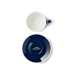 Navy Cup & Saucer  Product Shot Above