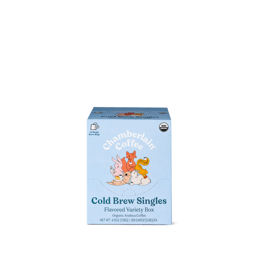 Organic Flavored Variety Cold Brew Singles  Product Shot Front