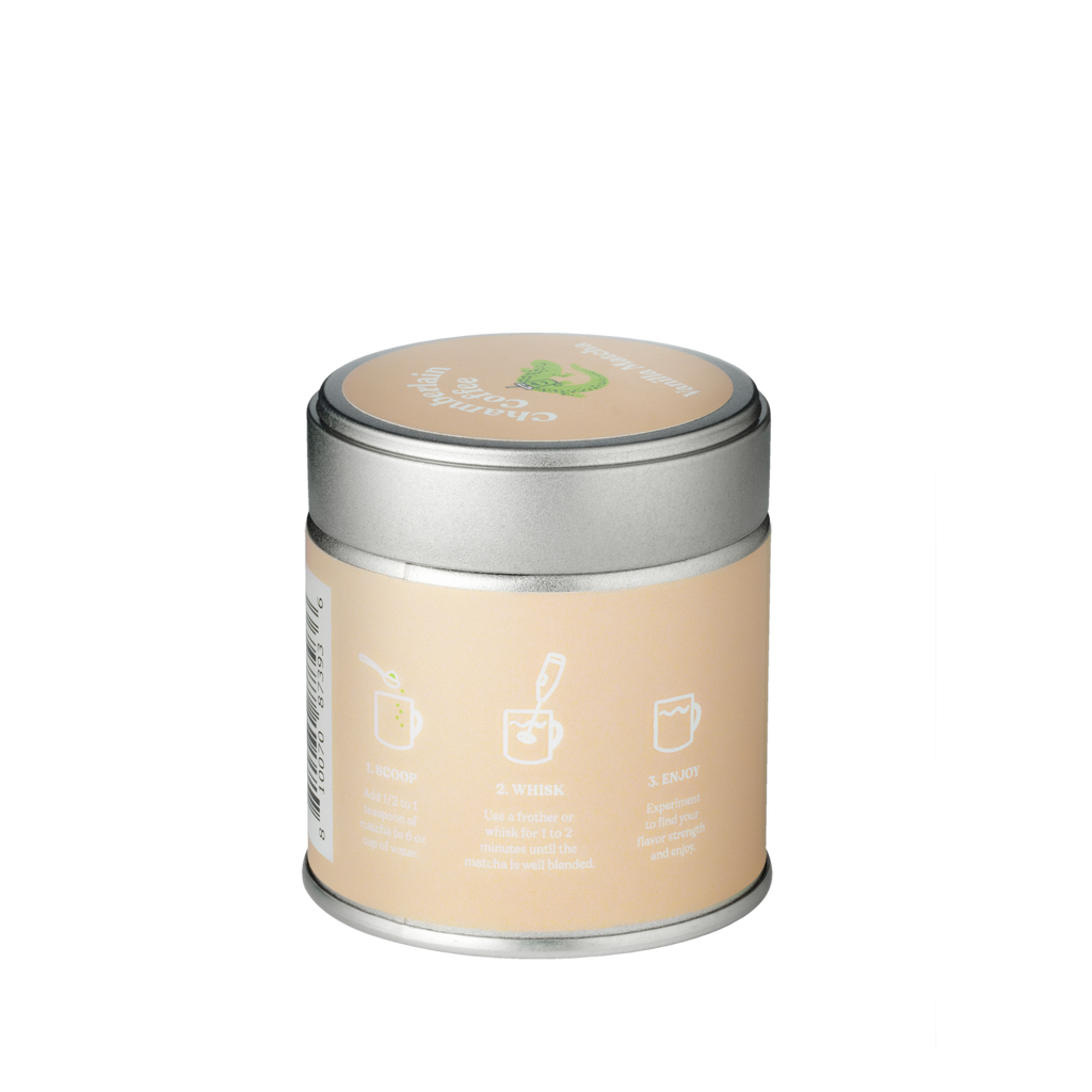 Vanilla Matcha Green Tea Powder  Product Shot Side
