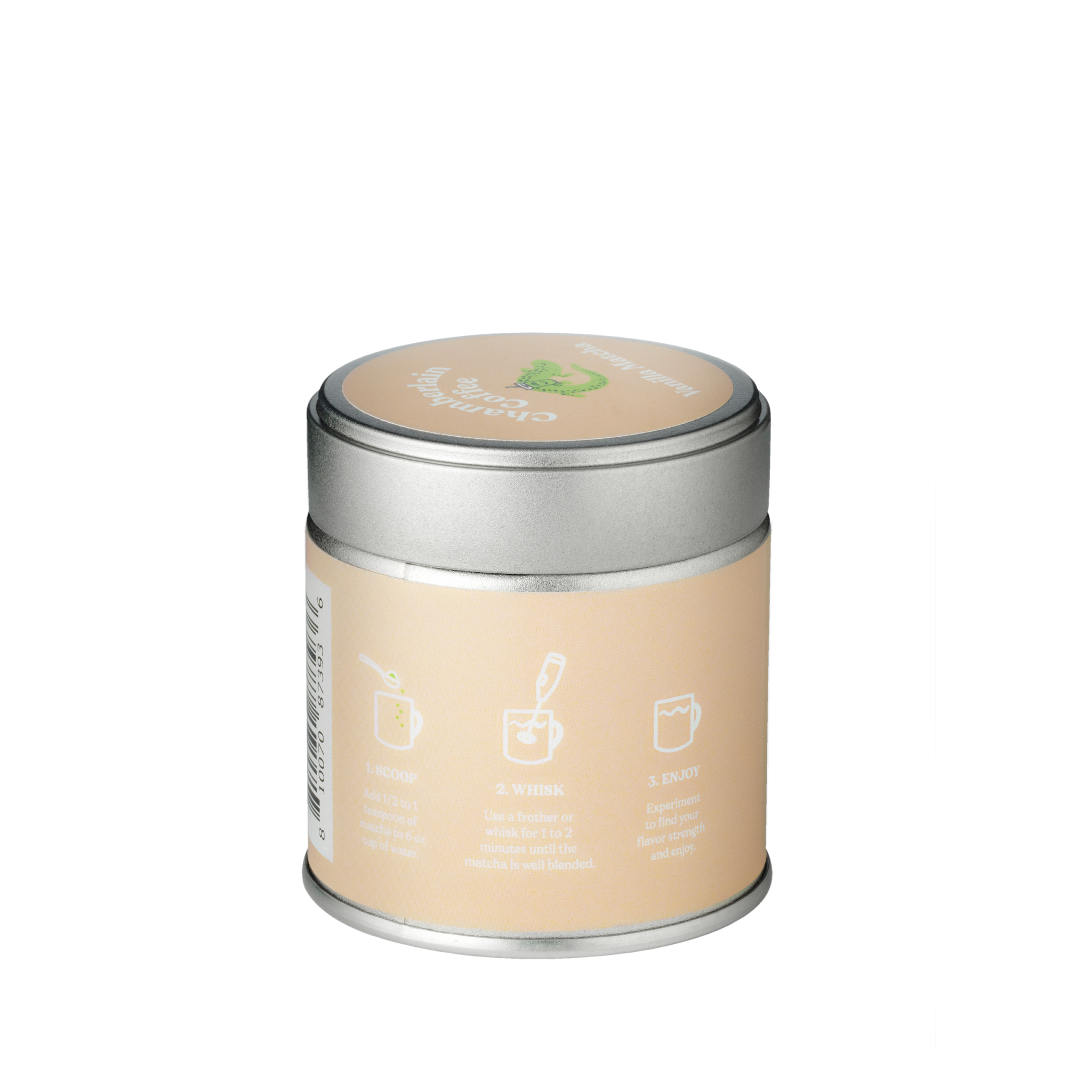 Vanilla Matcha Green Tea Powder  Product Shot Side