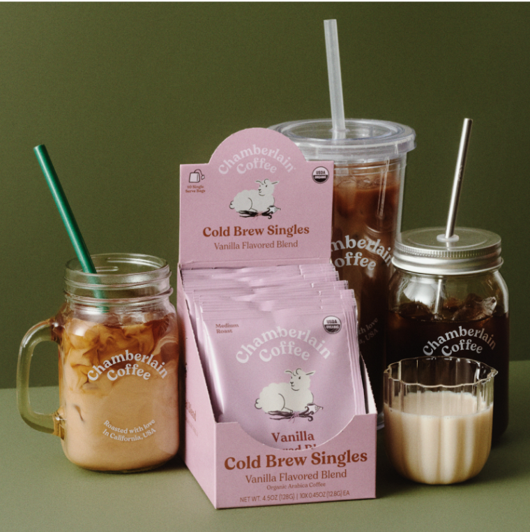 Organic Vanilla Cold Brew Coffee Singles